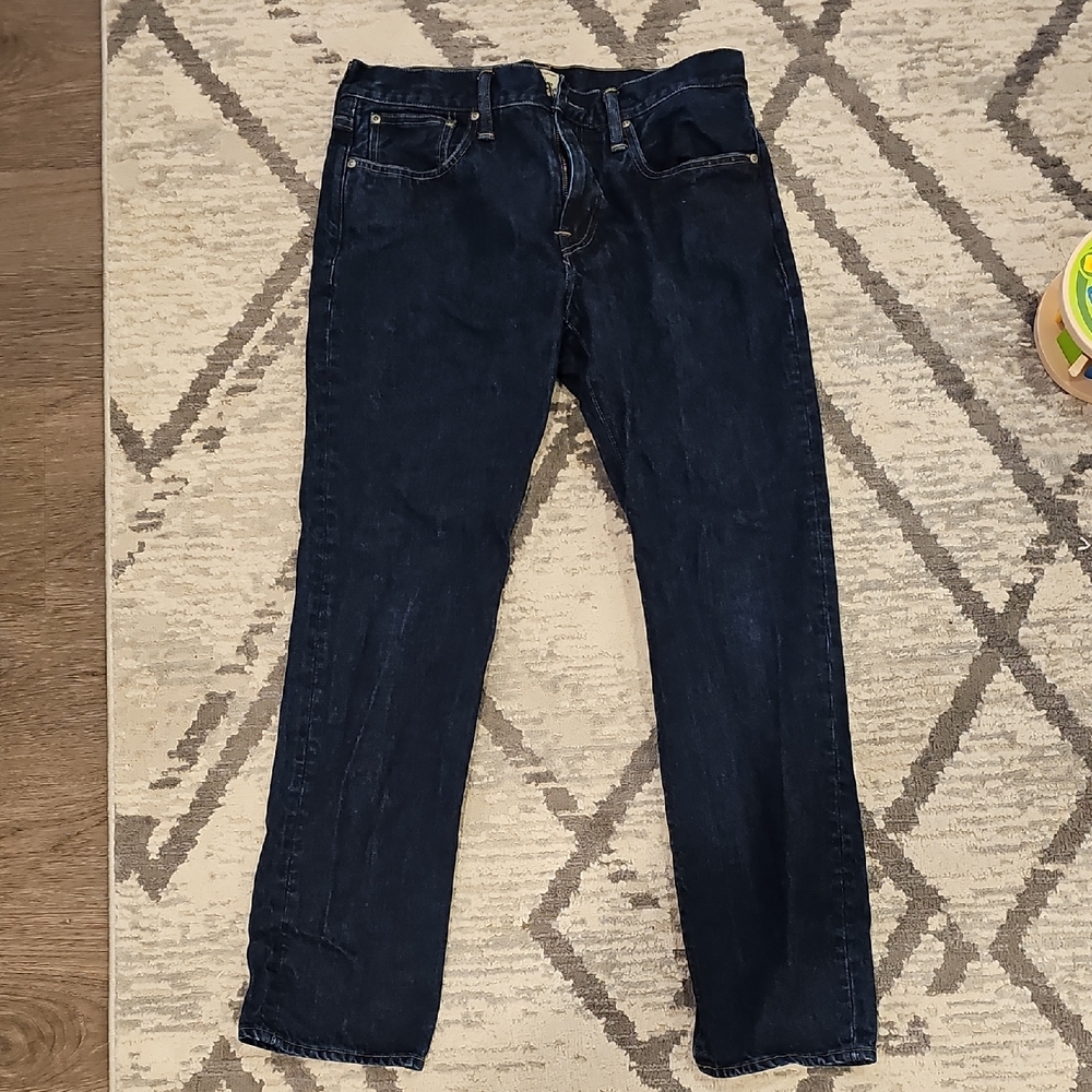 J. Crew Men's Deep Indigo Straight Jeans